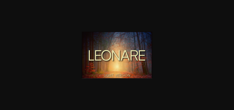 Leonare Light Font Poster 3