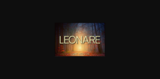 Leonare Light Font Poster 1