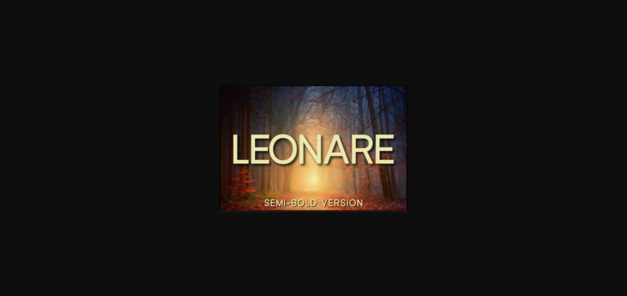 Leonare Semi-Bold Font Poster 3