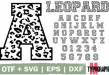 Leopard Font Poster 1