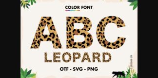 Leopard Font Poster 1