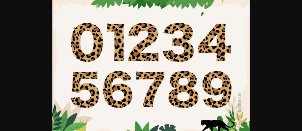 Leopard Font Poster 6