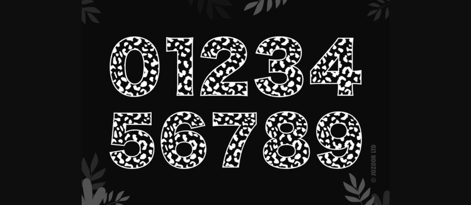 Leopard Font Poster 6