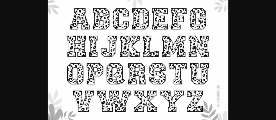 Leopard Font Poster 5