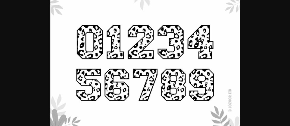 Leopard Font Poster 6