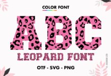 Leopard Font Poster 1