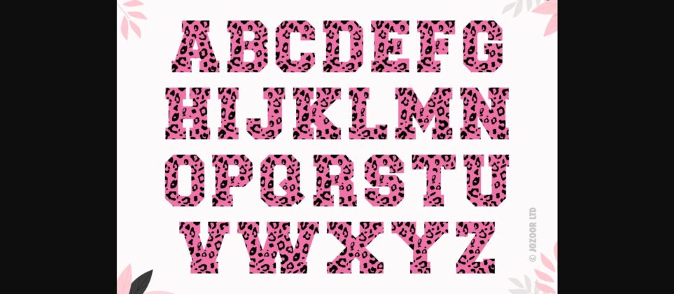 Leopard Font Poster 5