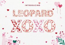 Leopard Font Poster 1