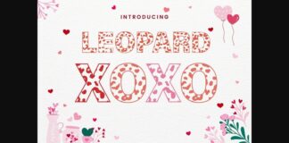 Leopard Font Poster 1