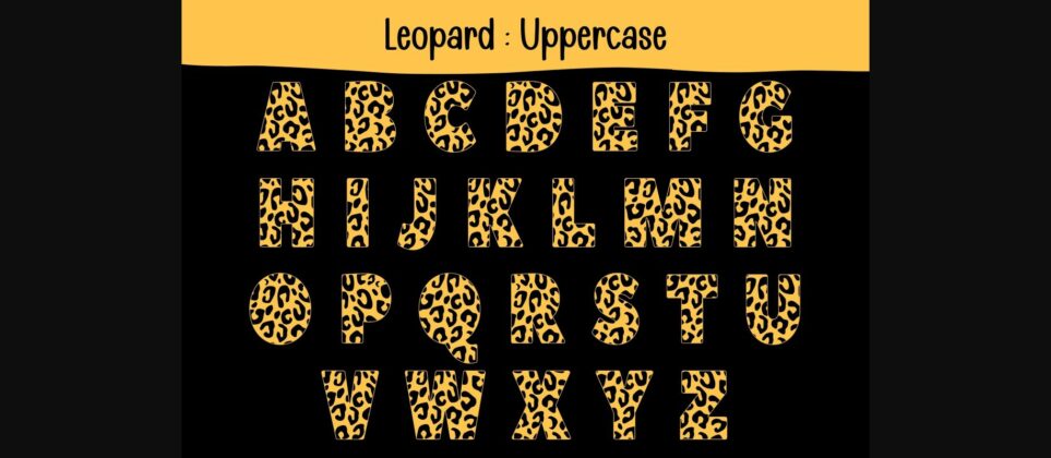 Leopard Font Poster 5