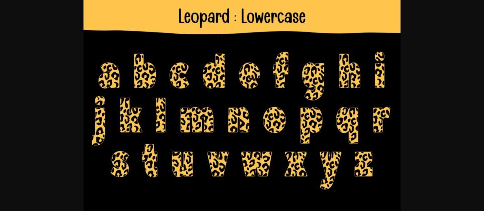 Leopard Font Poster 6