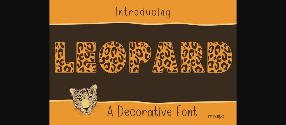 Leopard Font Poster 3
