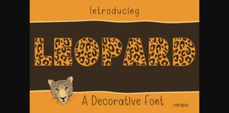 Leopard Font Poster 1