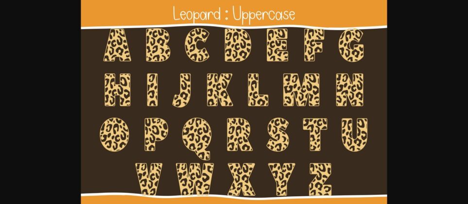 Leopard Font Poster 5