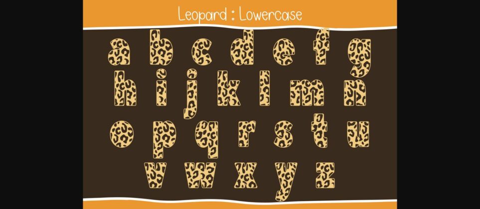 Leopard Font Poster 6