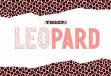 Leopard Font Poster 1