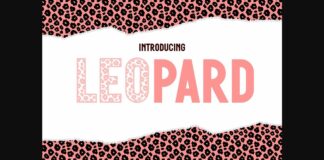 Leopard Font Poster 1