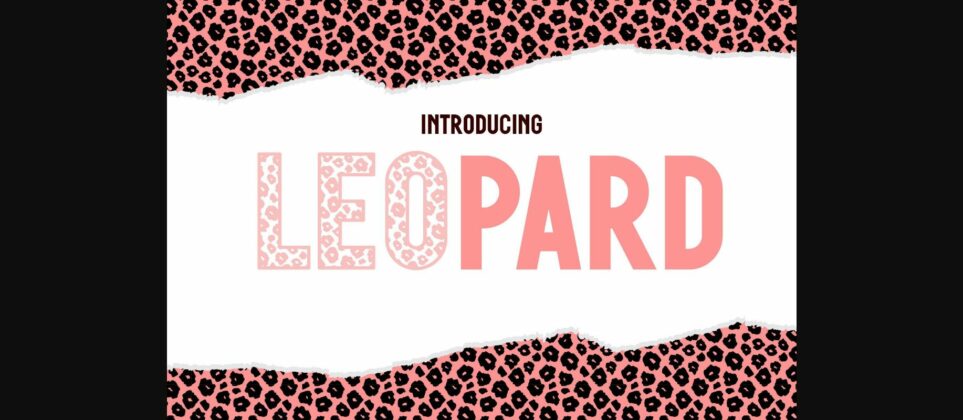 Leopard Font Poster 1