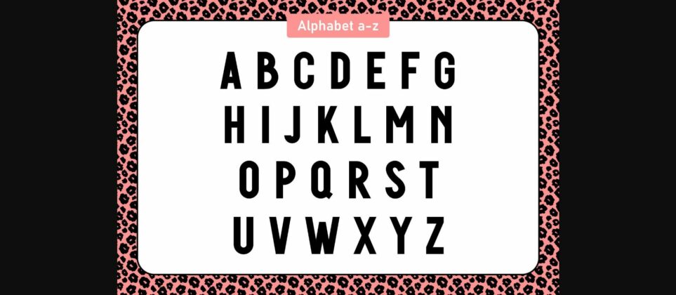 Leopard Font Poster 6