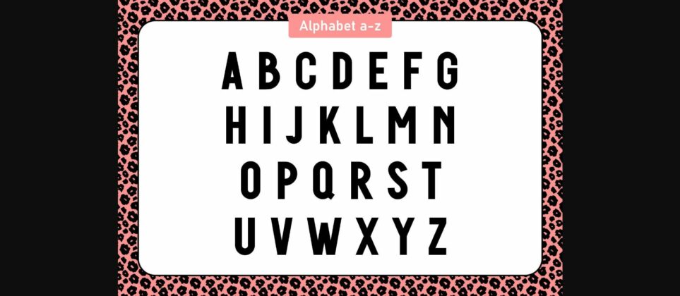 Leopard Font Poster 6