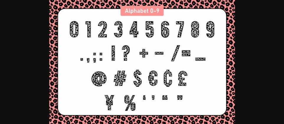 Leopard Font Poster 7