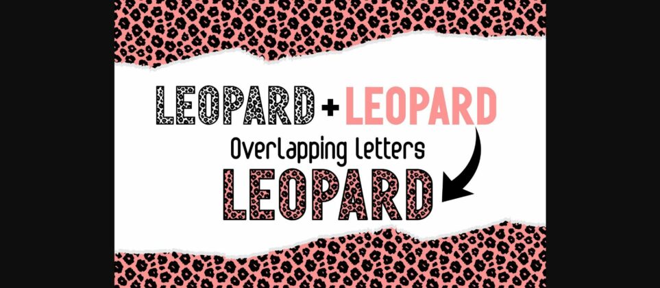 Leopard Font Poster 4