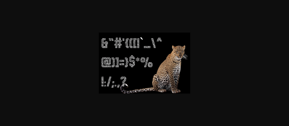 Leopard Safari Font Poster 5