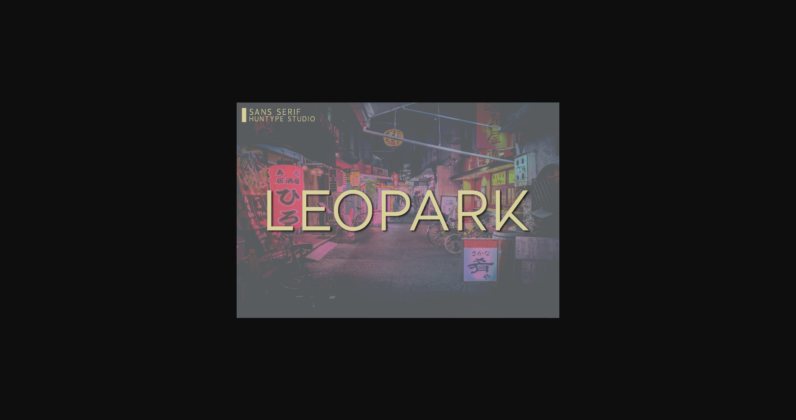 Leopark Font Poster 3