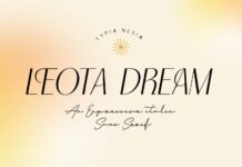 Leota Dream Font Poster 1