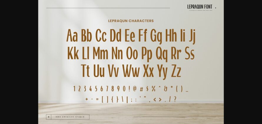 Lepraqun Font Poster 6