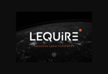 Lequire Font Poster 1