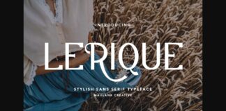 Lerique Font Poster 1