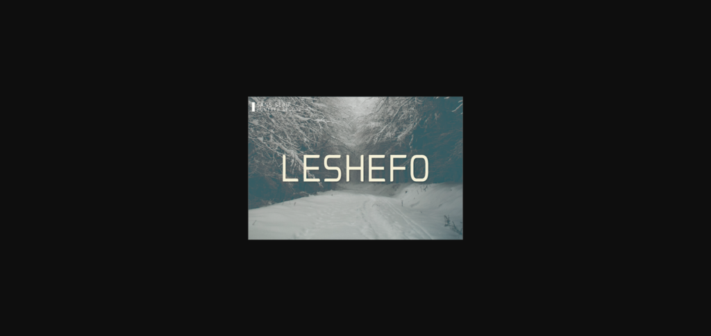 Leshefo Font Poster 1