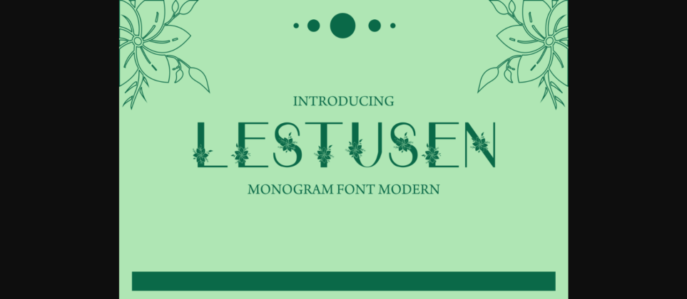 Lestusen Font Poster 3