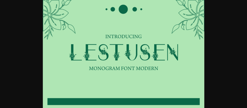 Lestusen Font Poster 1