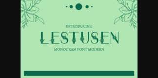 Lestusen Font Poster 1