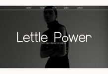 Lettle Power Font Poster 1