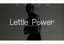 Lettle Power Font Poster 1