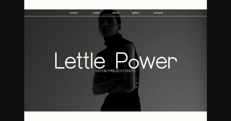 Lettle Power Font Poster 1