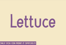 Lettuce Font Poster 1