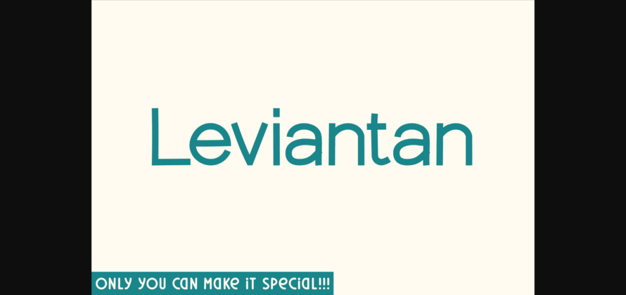 Leviantan Font Poster 3