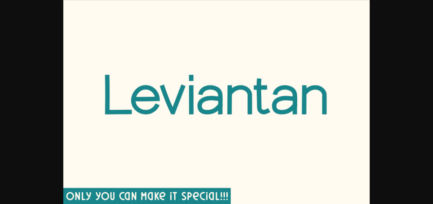 Leviantan Font Poster 1