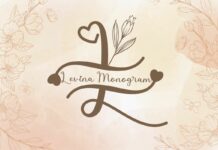 Levina Monogram Font Font Poster 1