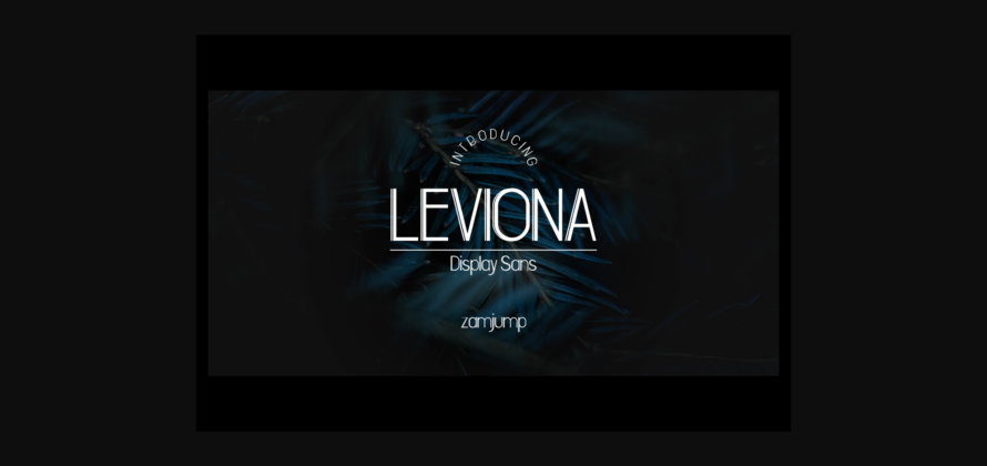 Leviona Font Poster 3