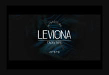 Leviona Font Poster 1