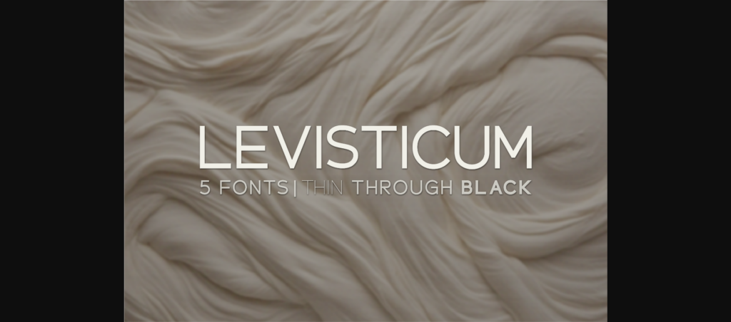 Levisticum Font Poster 3