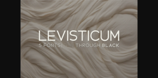 Levisticum Font Poster 1