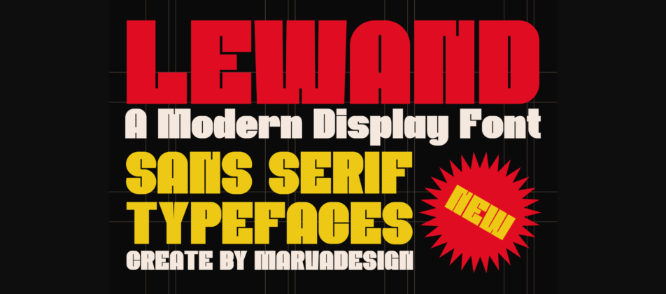 Lewand Font Poster 1