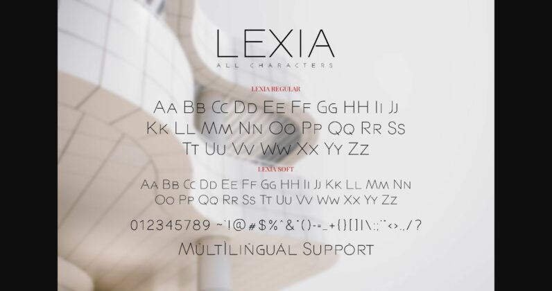 Lexia Font Poster 4