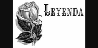 Leyenda Font Poster 1